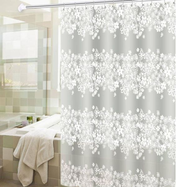 

new waterproof flower peva shower curtain bath curtains bathroom for bathtub bathing cover liner transparent mildew yc1