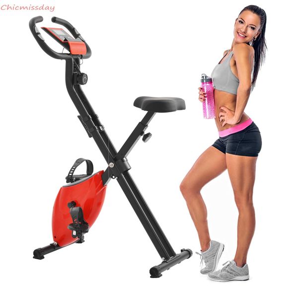 

us stock fast ship exercise bike with 8-level adjustable resistance, adjustable seat lcd monitor perfect for home use ms192237aar