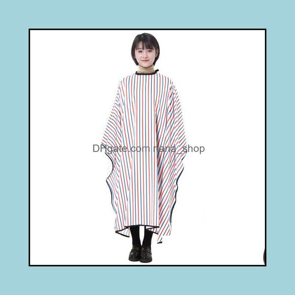 

hair salon care & styling tools products barber hairdressing gown with snap button neck finished cape anti static fashion design sell stylis