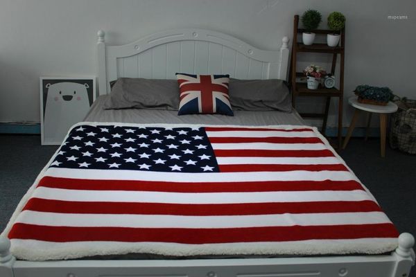 

blankets dream marin manufacturers british union jack american flag london york flanged large size double blanket lamb blanket1