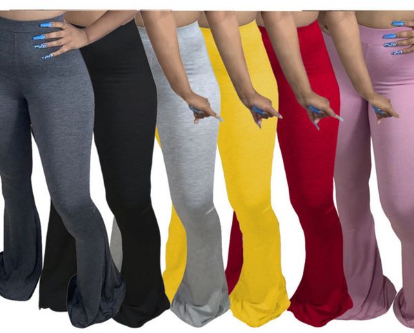 

женские вспышки брюки леггинсы мода белл нижние тонкие инструменты дамы повседневные степенные щипы новые персонализация брюки p896, White