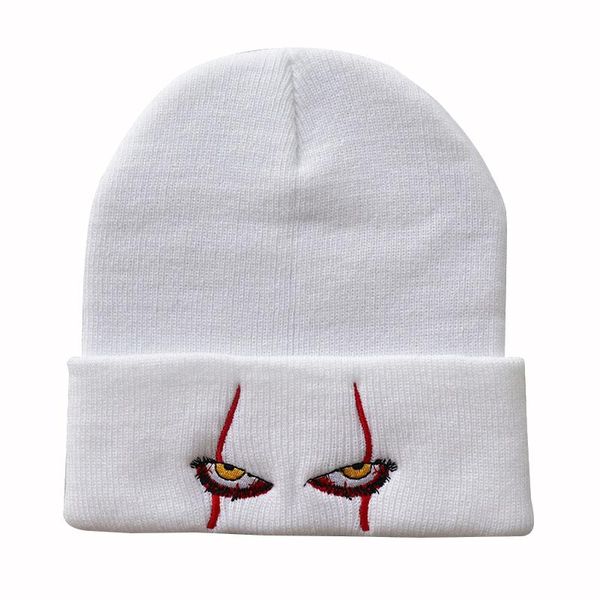 

beanie/skull caps autumn winter hats for women girls eye embroidery hip hop warm knitted hat cotton skullies beanies, Blue;gray