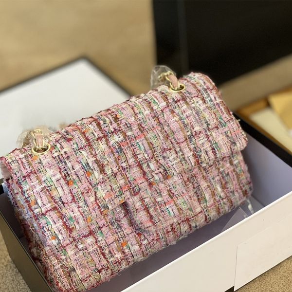 

2022 new ladies shoulder bags french designer crossbody bag large capacity woolen woman fashion crossbody lady flap chain wallet handbags