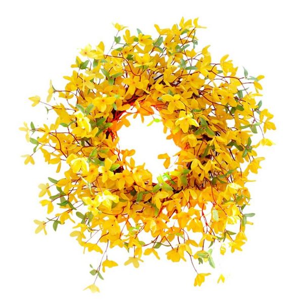 

forsythia wreath winter jasminum wreath for rustic spring summer farmhouse front door wedding party home wall decor