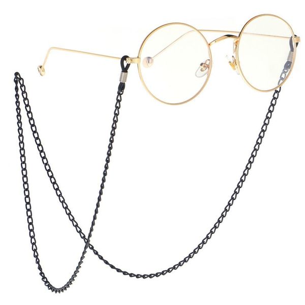 

2020 vintage eyeglass holder black link sunglasses chain retro eyeglass neck cord retainer strap eyewear metal holder reading h jllupq