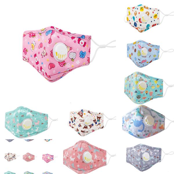 

kids cartoon blue pink boys child girls mouth mask anti pollution print star dinosaur reusable adjustable breathable face masks 2 nfnpa