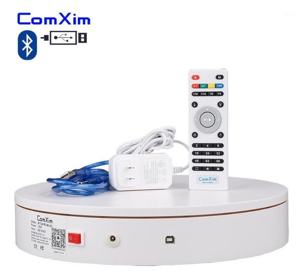 

comxim 32cm white remote bluetooth pc control small accessories 360 degree shooting electric turntable pgraphy studio1