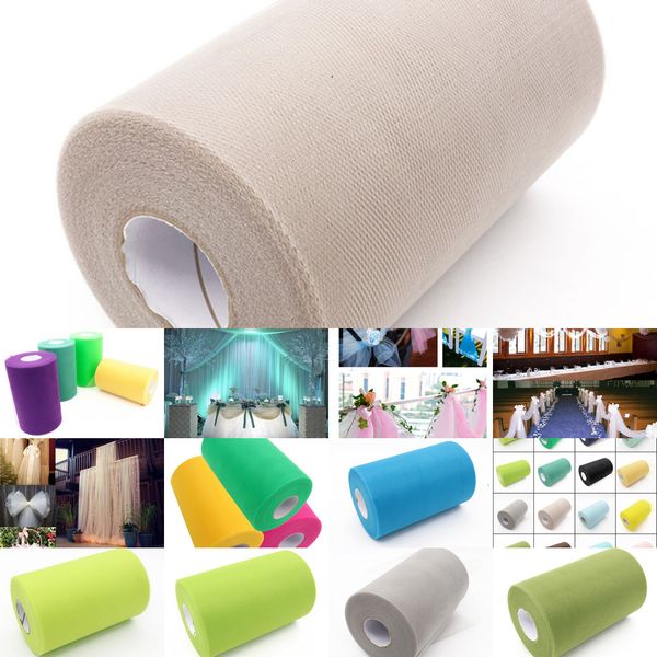 

30color organza roll tulle sheer fabric for diy wedding party chair sash bow table runner swags foral cake cup decor 10 n8ouh