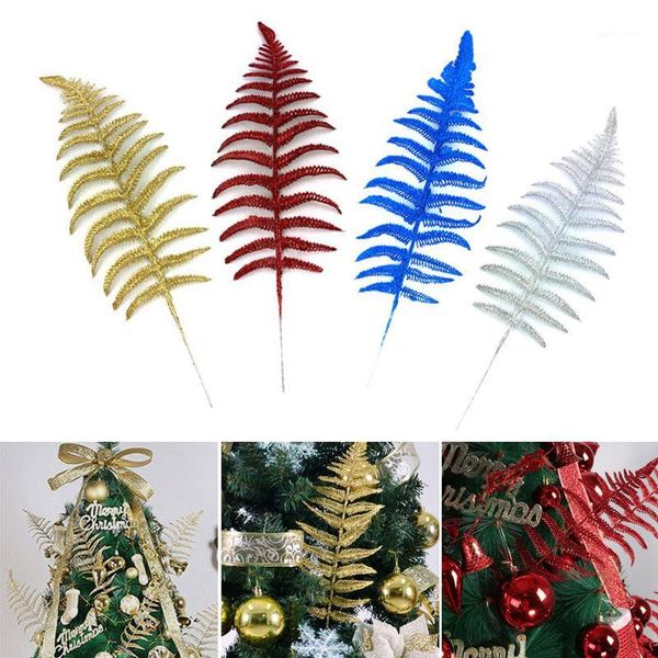 

christmas decorations high tree leaf ornaments decor flower grass hollow discharge class simulation fake lg661