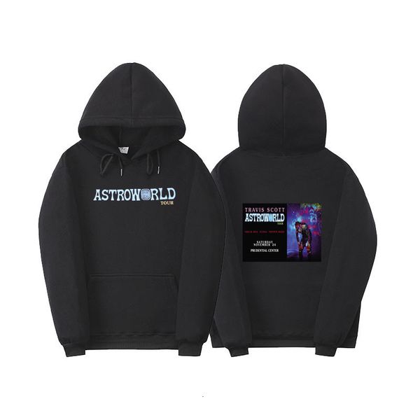 

new hit singer travis scott astroworld fashion hoodie, Black