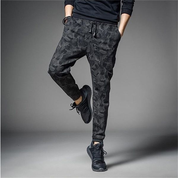 

men's pants summer sports casual pants men camouflage harem korean trend man beam feet pants loose trousers large size 5xl, Black
