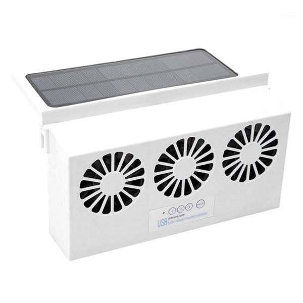 

car fan solar window sun powered car auto air vent cool cooling system radiator fan cooling energy saving1