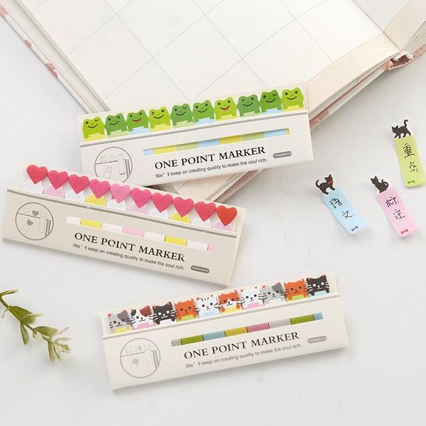 

12 комплектов 1 лот творческий cat memo pad sticky notes escolar папелария школа стоимость закладка блокнот метка h wmtujb