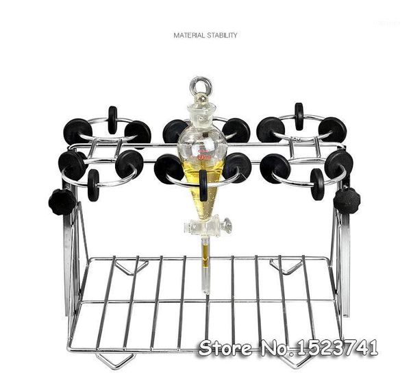 

all sizes up-down stainless steel separating funnel rack laboratory equipment1