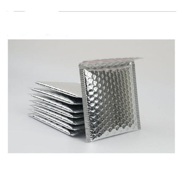 

30 шт. серебряная алюминиевая фольга пузырьковый мешок маленький почтовой конверт курьерская сумка ювелирные изделия упаковка пузырьго доста