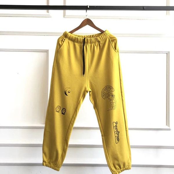 

new brain dead gustavo sweatpants men women fashion casual joggers trousers pants street wear kanye west sweatpants, Black