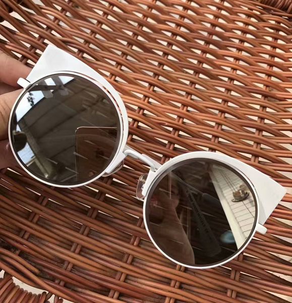 

latest selling popular fashion 0177 women sunglasses mens sunglasses men sunglasses gafas de sol sun glasses uv400 lens with box, White;black