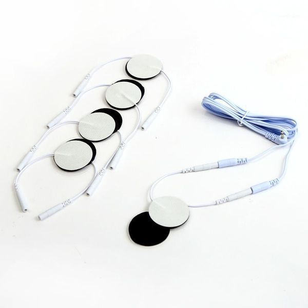 

electric massagers 20pcs 3.5cm circular electrode adhesive gel pads body massagetherapy massager therapeutic pulse stimulator electro sticke