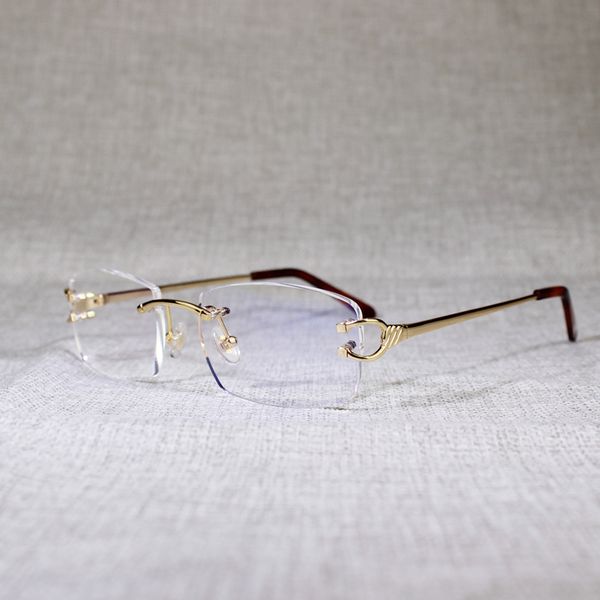 

vintage without hoop and yarn men's sunglasses clear women's glasses gaffes blind frames of metal outdoors pspo, White;black