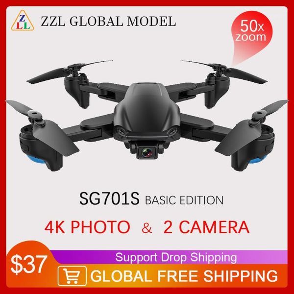 

sg701/ sg701s professional gps drone with 5g wifi fpv 4k dual hd camera optical flow foldable rc quadcopter drone mini dron1