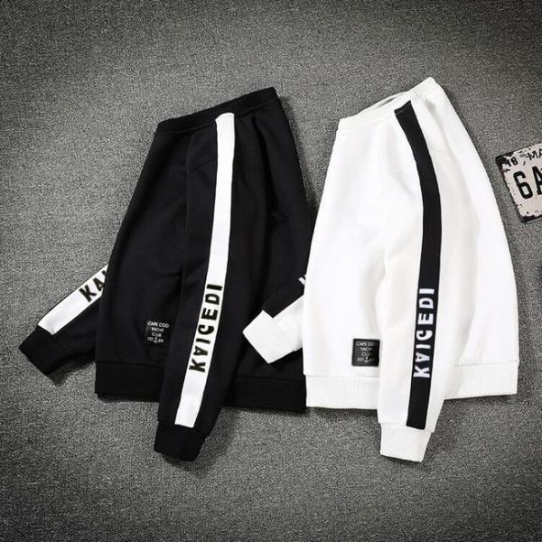 

hoodie hop men o-neck solid brand 2020 streetwear pullover sweatshirts autumn casual hip color male letter hoodies printing xguwc, Black