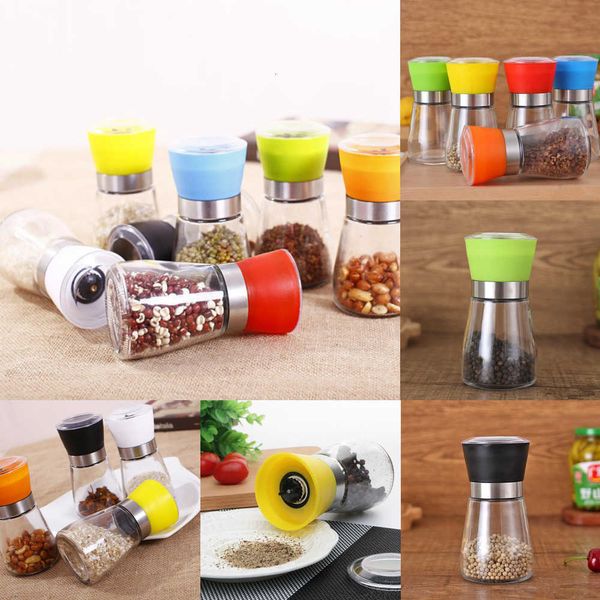

pepper muller hand mill manual salt and grinding grinder bottle pot glass kitchen tool 100pcs