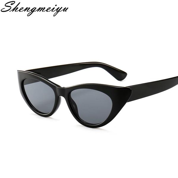 

vintage women sunglasses cat eye eyewear brand designer retro sunglass female uv400 sun glasses, White;black