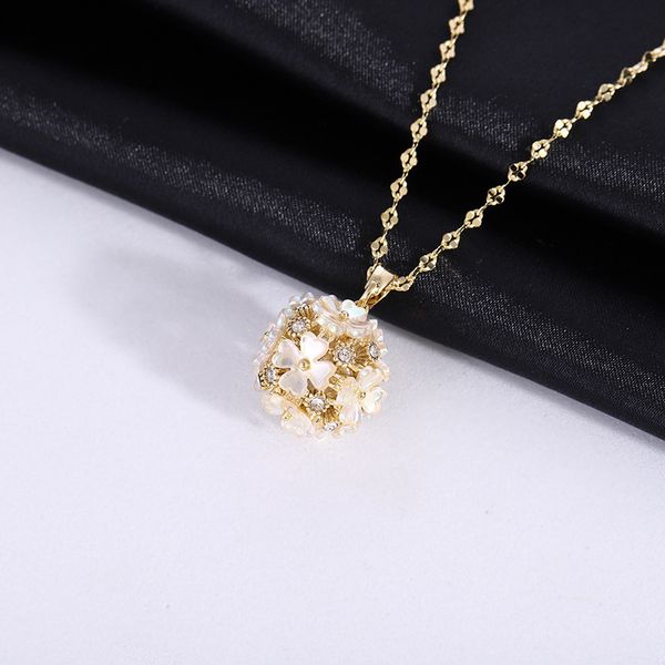 

new flower necklace temperament jewelry accessories new crossover jewelry pendant personality, Silver