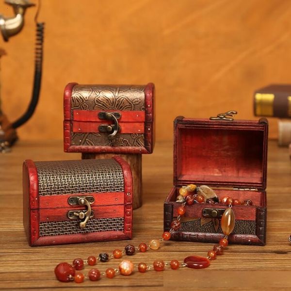 

storage box jewelry shipping organizer 200pcs vintage case mini wood flower pattern metal container handmade wooden0mec