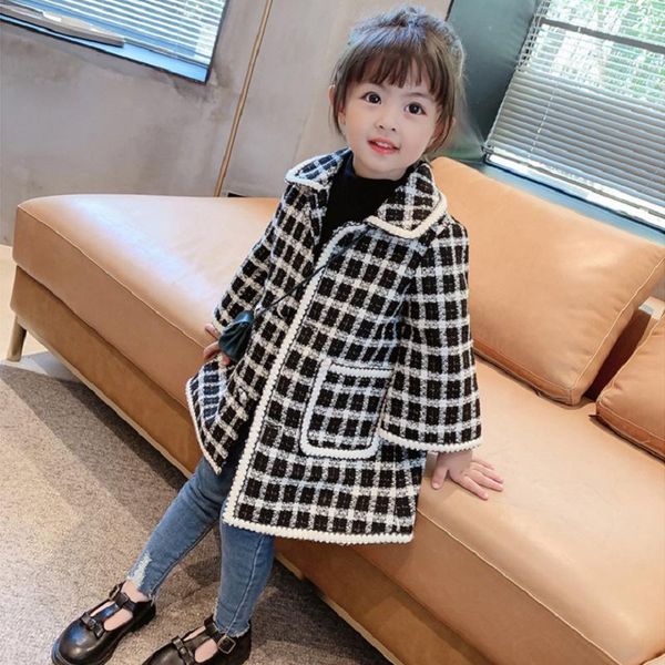 

coat children baby turndown collar thicken warm jacket girls overcoat winter kids casual outwear, Blue;gray