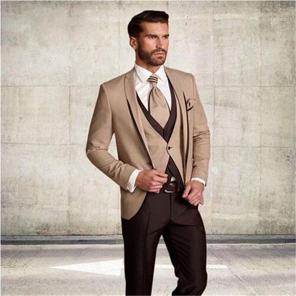 

latest unique design vest men's suit 3 pieces wedding party business suit groom slim fit tuxedo terno masculino tailor made1, White;black