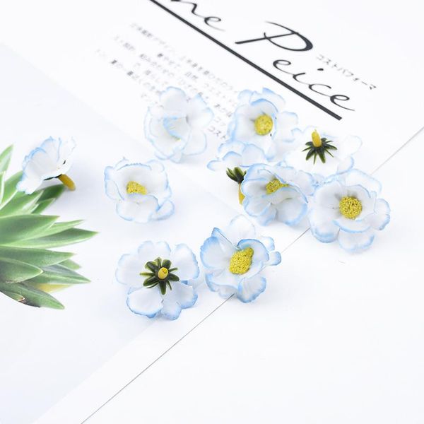 

30 мини вишневые цветы diy подарки конфеты коробка поддельные цветы для скрапбукинга дома украшения аксессуары искусственные цветы jlllxz