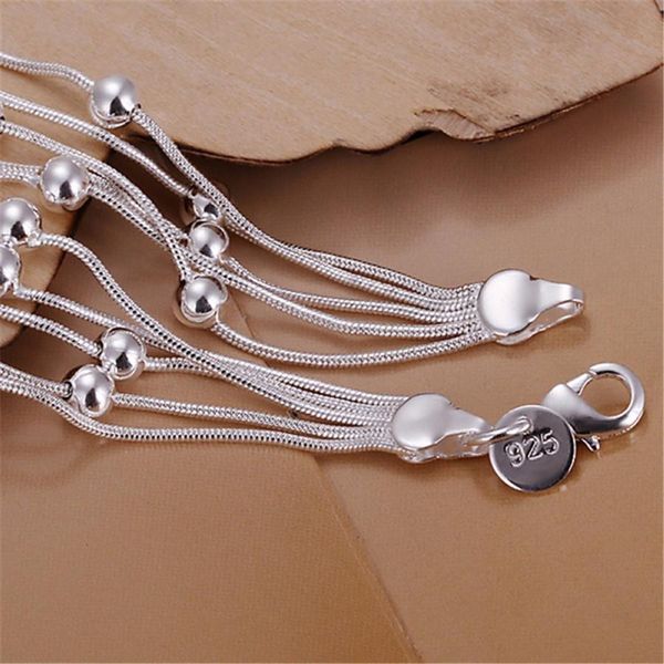 

silver color five wire bead bracelets new listings fashion jewelry christmas gifts silver color h jlldla, Black