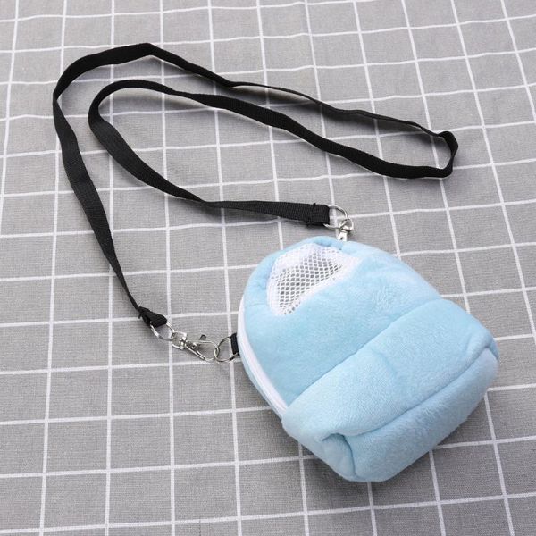 

dog car seat covers pet carrier bag hamster portable breathable outgoing for small pets size (blue)