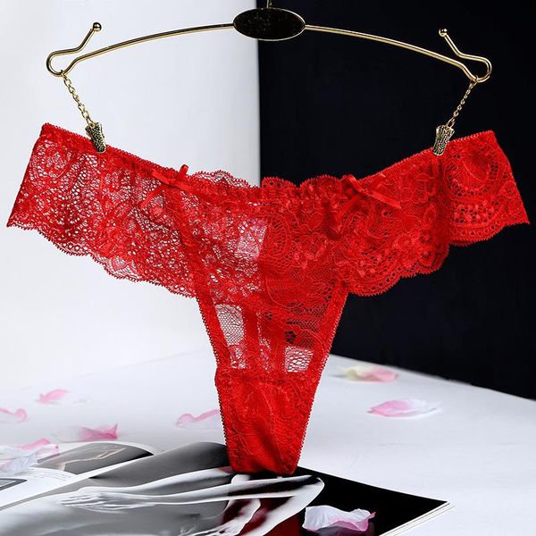

women's panties seamless thong women 's underwear lace one - piece girl lingerie lysa transparent cotton nylon briefs low-rise, Black;pink