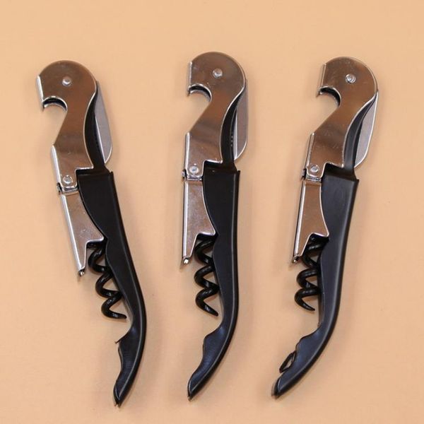 

corkscrew knife stainless steel waiter wine tool sea horse shape pull tap double hinged practical small easy carry 1 1gr cc