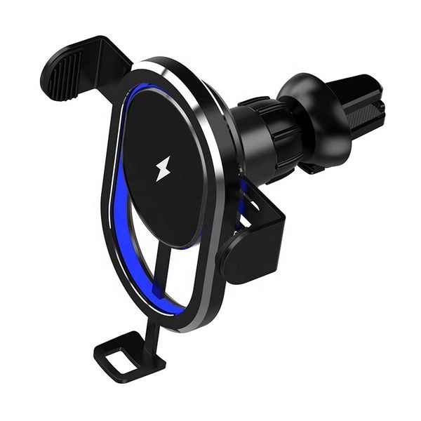 

qi fast charging mirror air vent mount phone holder 15w wireless automatic car charger