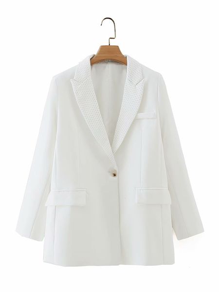 

2021 new dt 27682- autumn europe and the united states women's clothing collar dot splicing jackets women suits 0nnw, Black;brown