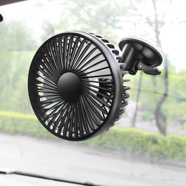 

car fan 12v-24v strong wind low noise summer adjustable car fan with clip sucker air cooling accessories ox1
