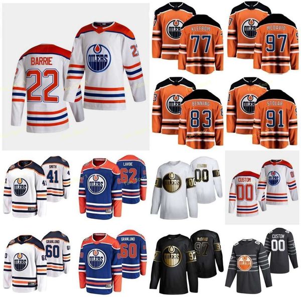 

edmonton oilers 2021 reverse retro jersey draisaitl leon ennis tyler forsberg anton haas gaetan jones caleb kahun dominik custom stitched, Black;red