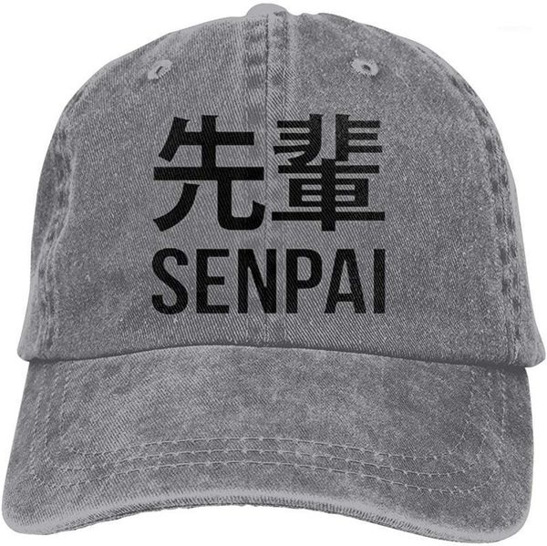 

Senpai Unisex Soft Casquette Cap Vintage Adjustable Baseball Caps1, Blue;gray