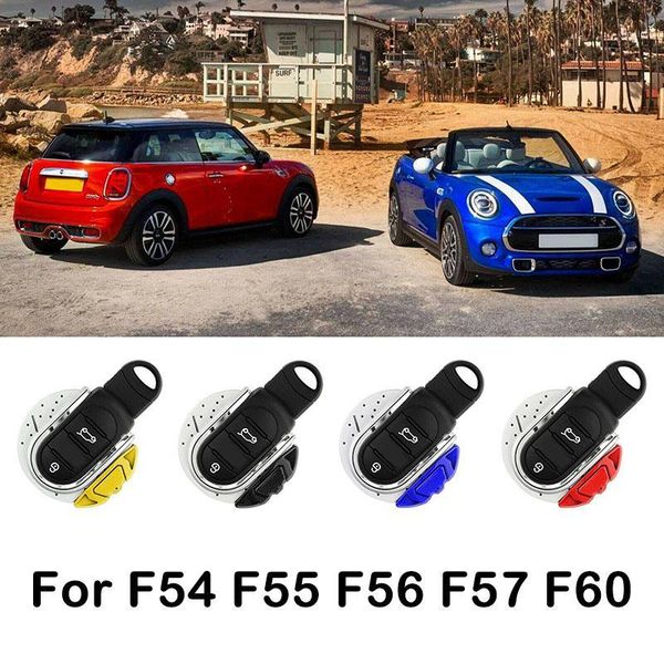 

abs key chain car key cover fob case for mini cooper f55 f56 f57 f54 f60 jcw cover plastic material chorme1, Silver