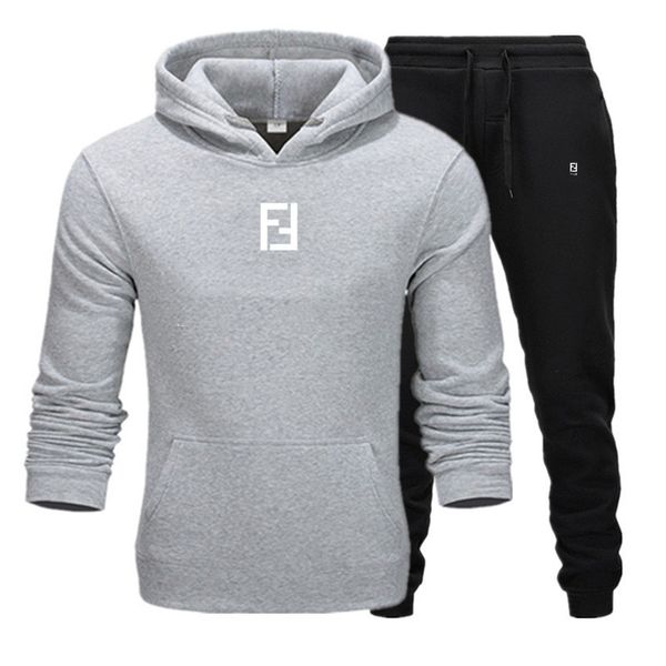 

new fashion men hoodies suits designer tracksuit men women sweatshirts sweatpants hip hop sets sweat suit men sweatsuits, Gray