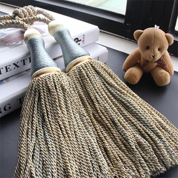 

1 шт. висит шариковая занавес tieback tassel занавес пряжки завесы плетеные связывающие владения владельцами окна задний держатель h wmtwpz
