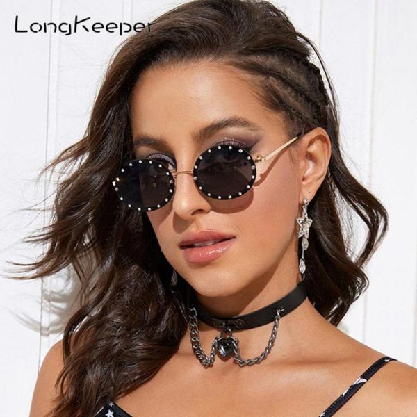 

sunglasses alloy rimless oval frame crystal women brand designer diamond sun glasses for female vintage punk eyewear uv400, White;black