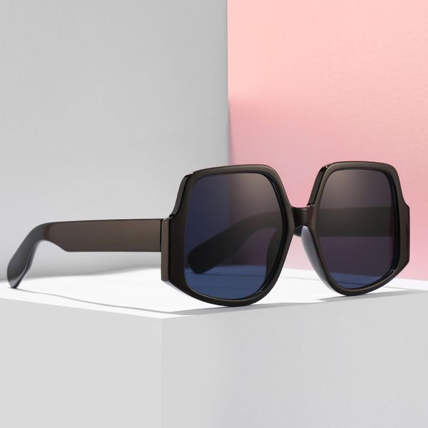 

pollygonal men women oversized lady stylish sunglasses shades decoration eyewear frames wholesale, White;black