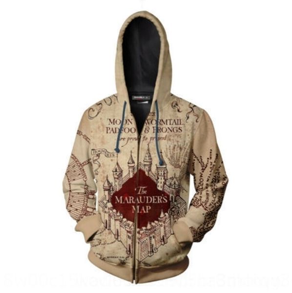 

l1z2 casual pattern palm animal angels lover hooded jacket men womenhip hop cotton casual sweatershirts white designers bags, White;black