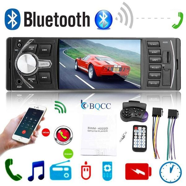 

4.1" autoradio radio coche mp3 bluetooth manos libres car usb sd aux 1din iso car radio rc + cam1