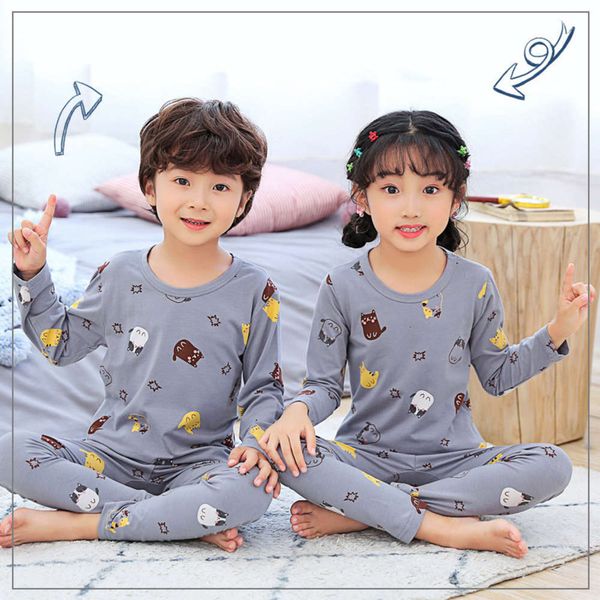 

underwear winter pajamas soft and smooth autumn set cartoon home cloth children's wear xvq3, Blue;red