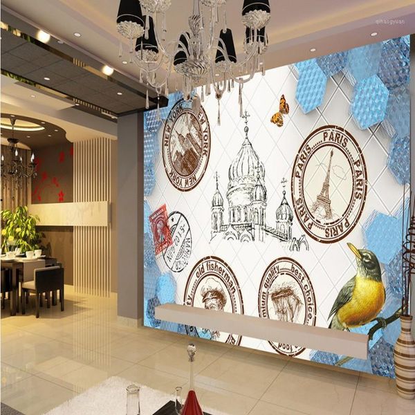 

dropship 3d p wallpaper living room bedroom wallpaper modern 3d stereo crystal postmark mural tv backdrop mural1